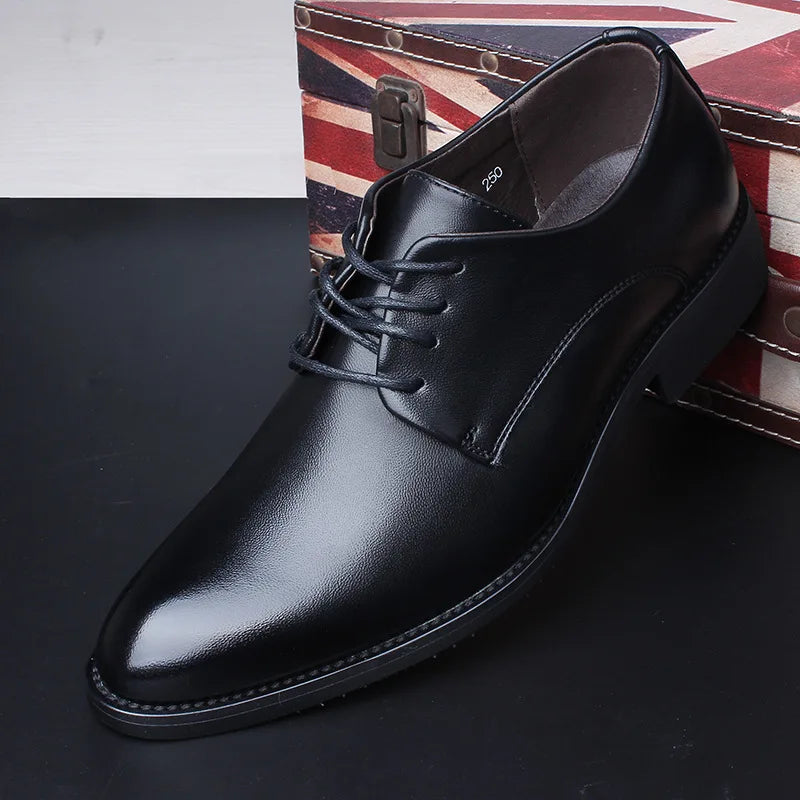 Fashion Slip New Men'S Dress Shoes Men'S Oxford Fashion Business Dress Men'S Shoes Classic Leather Suit Shoeshot Wedding Shoes