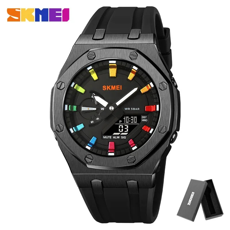 2243 Waterproof Night Glow Electronic Watch Student Electronic Watch Multi Functional Sports Men'S Watch